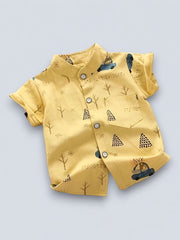 Little Trends Kids Designer Shirt Combo Pack of 3 | Trendy Printed Shirts for Boys